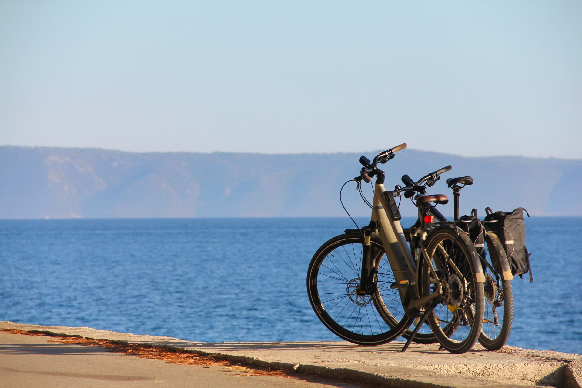 Bikes in Bol on Brač Island