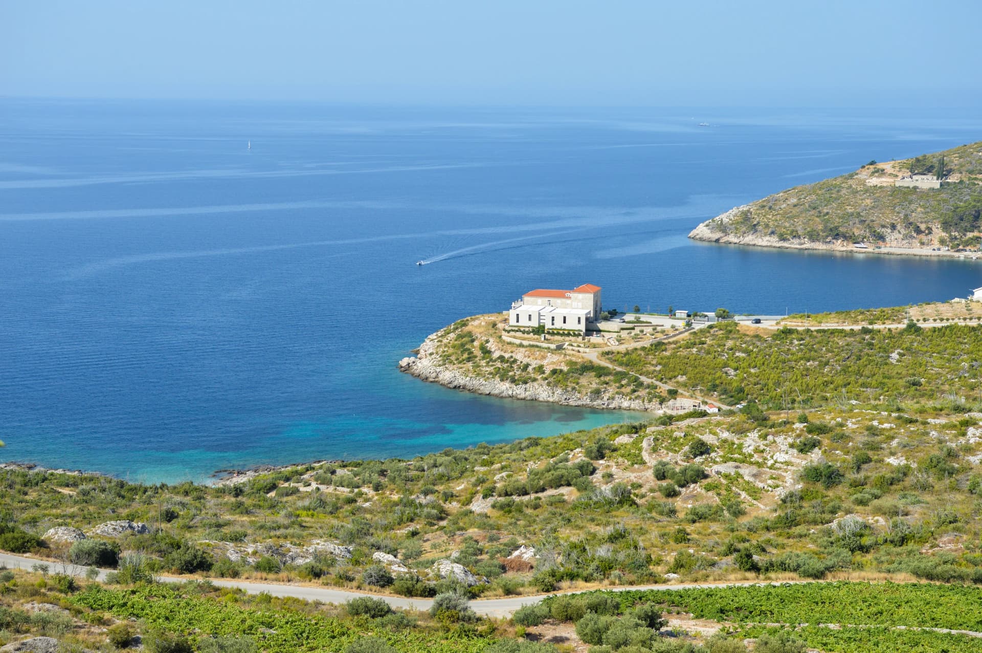 Peljesac peninsula coastline near Trstenik