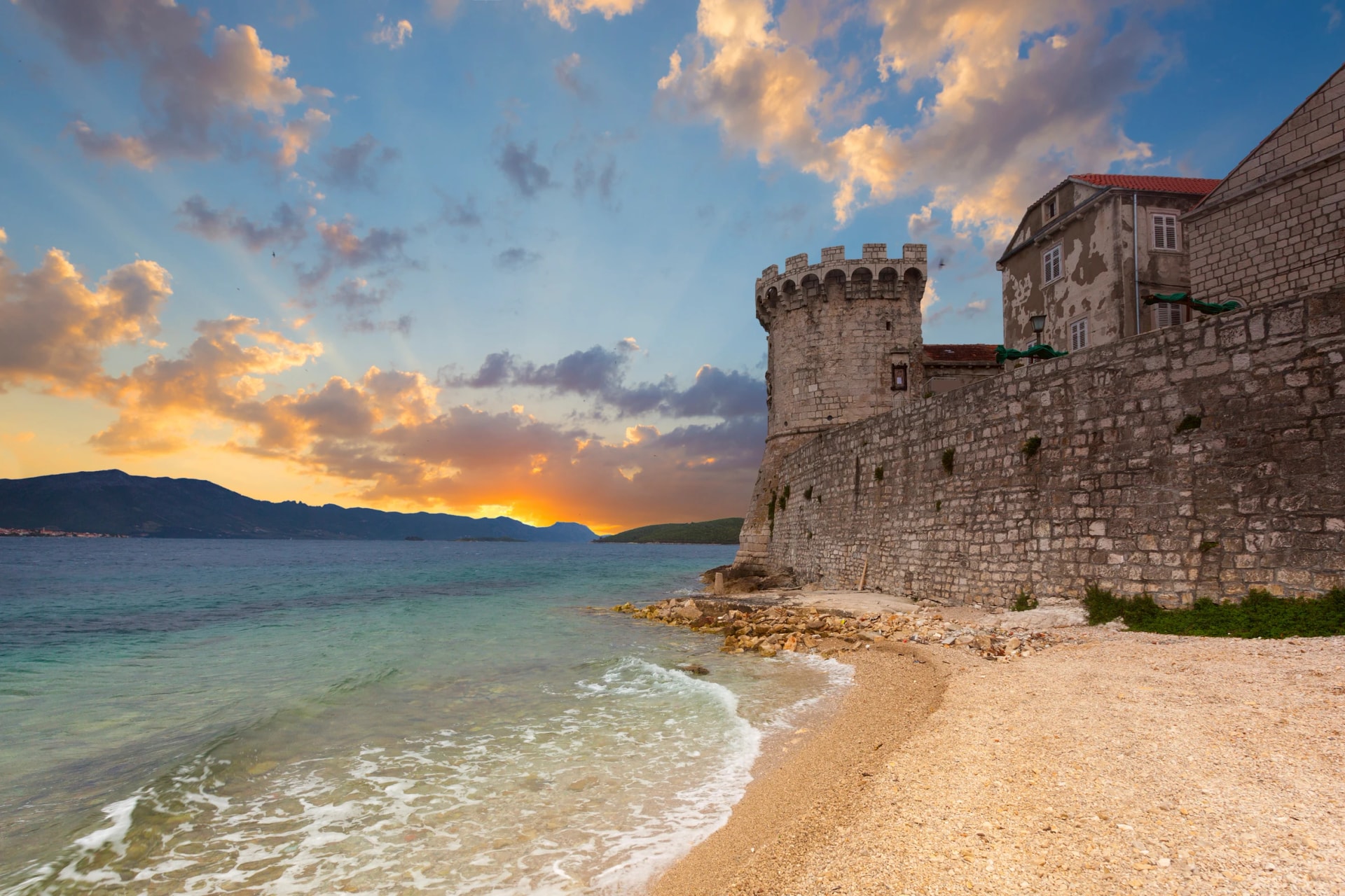 fortress in Korcula, Croatia