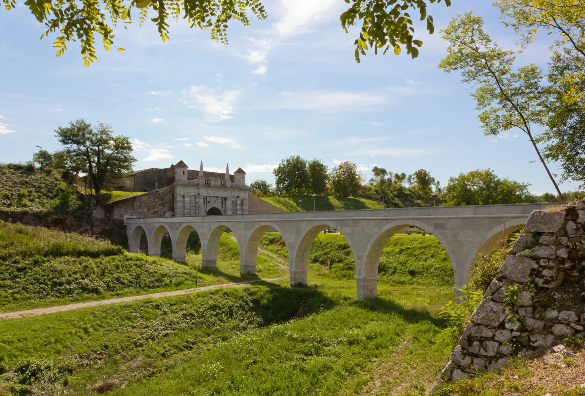 Udine City Gate in Palmanova, Italy