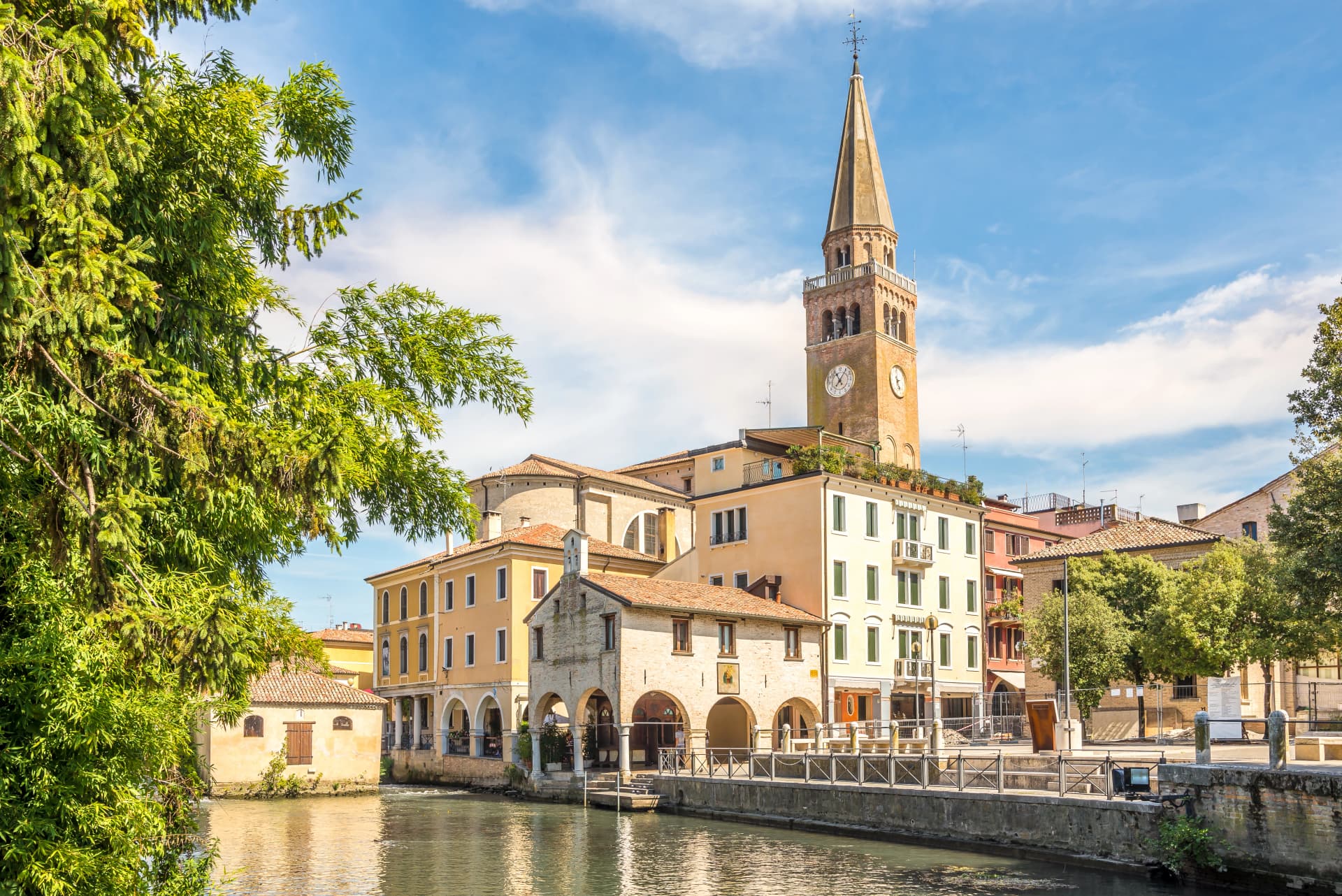 View at the Church of Saint Andrew in Portogruaro, Italy