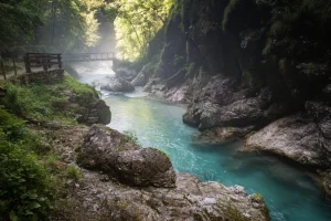 Pathways in tolmin gorges