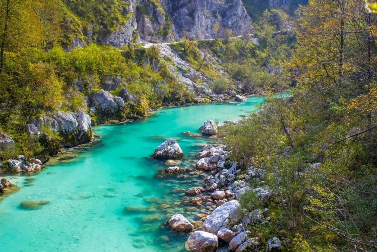 The emerald soca river
